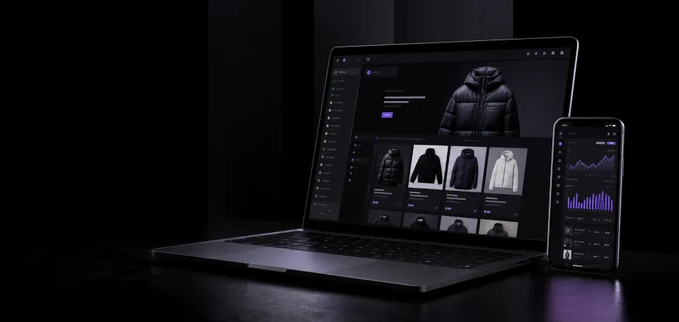 Tienda online Katalo mostrada en un computador y un teléfono